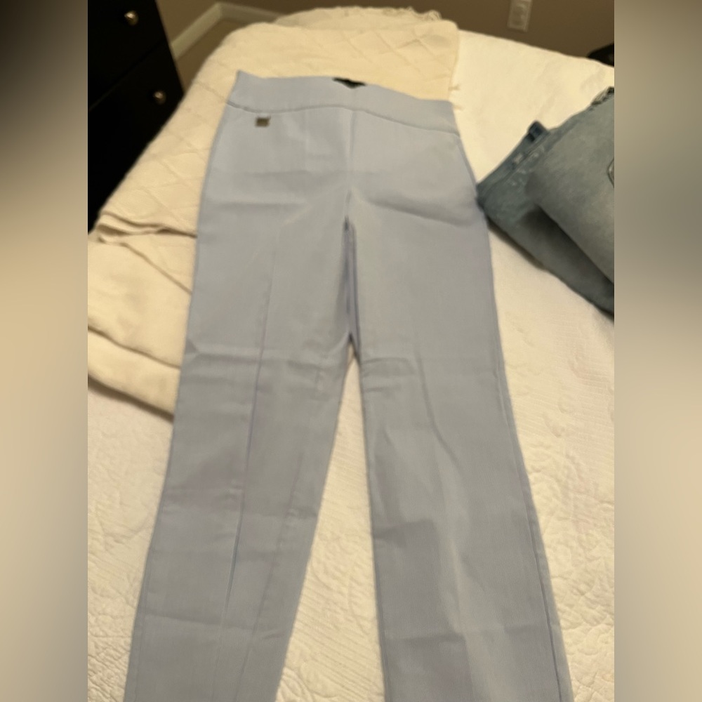 Pale Blue pin striped work pants